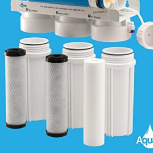 Water Systems FILTER-SET Water Ultimate Pre-Filter Set 3-Stage Replacement Pre-Filter Set, Includes 1 sediment and 2 carbon block filters to protect and extend the life of the RO system
