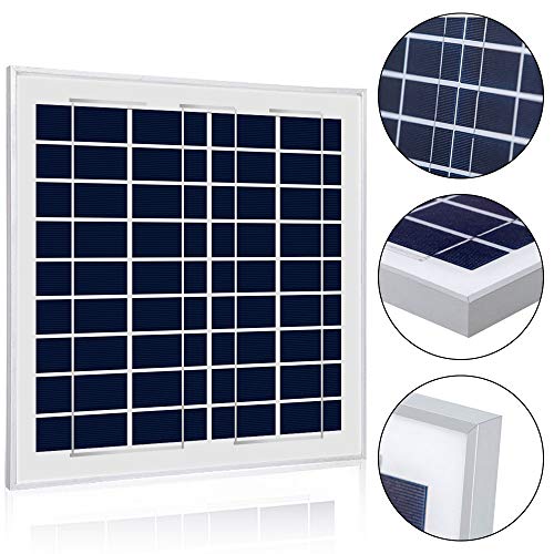 ACOPOWER 15W 12V Charger Kit, 15 Watts Polycrystalline Solar Panel with 5A PWM Charge Controller