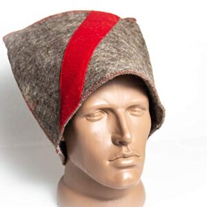 Sauna banya hat Woo for Men - Sauna hat to Protect Hair - Russian banya hat - Easter Sale Wool Felt Papakha Kubanka Cossack Ukrainian Warrior cosplayers