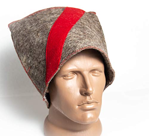 Sauna banya hat Woo for Men - Sauna hat to Protect Hair - Russian banya hat - Easter Sale Wool Felt Papakha Kubanka Cossack Ukrainian Warrior cosplayers