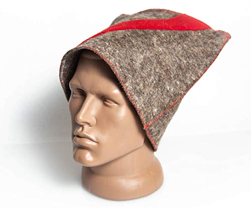 Sauna banya hat Woo for Men - Sauna hat to Protect Hair - Russian banya hat - Easter Sale Wool Felt Papakha Kubanka Cossack Ukrainian Warrior cosplayers