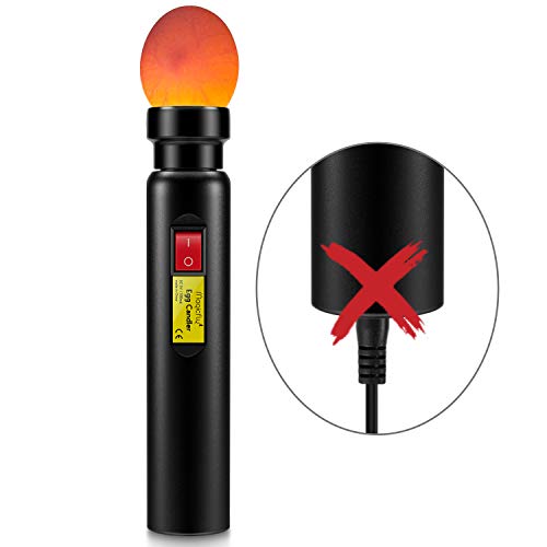 Magicfly Rechargeable Wireless Egg Candler Tester for Monitoring Eggs Development, Bright Cool LED Light Candling Lamp