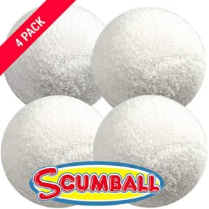Scumball Surface Oil Absorber Removes Scum Oils from Pool Spa 4 pk Floating Ball