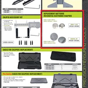 HHIP 4102-0030 Single (1 Piece) Replacement Battery for Electronic Calipers