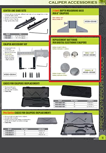 HHIP 4102-0030 Single (1 Piece) Replacement Battery for Electronic Calipers