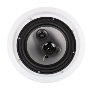 Acoustic Audio CSic83 in Ceiling 8" Speaker Pair 3 Way Home Theater Speakers