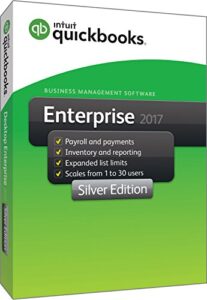 quickbooks enterprise 2017 silver edition, 3-user (1-year subscription)