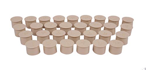 SummitLink Pool Fence Hole Cover Deck Patio Ground Caps (30, Almond Beige)