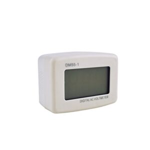 HUAHA AC 80-300V LCD Digital Volt Meter Voltmeter US Plug Electric Pen Voltage Testers Electrical Instruments -Volt Panel Meter Voltage Tester Gauge (White)