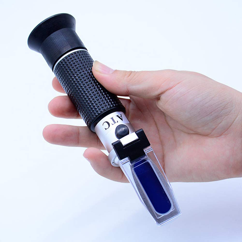 aichose Brix Refractometer with ATC, Dual Scale - Specific Gravity & Brix, Hydrometer in Wine Making and Beer Brewing, Homebrew Kit