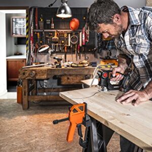 Worx 20V AXIS 2-in-1 Cordless Reciprocating Saw & Jig Saw, Orbital Cutting Reciprocating Saw, Pivoting Head Jigsaw Tool with Tool-Free Blade Change, Power Share WX550L – Battery & Charger Included