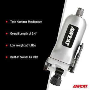 AIRCAT Pneumatic Tools 1320: 3/8-Inch Butterfly Impact Wrench with Built-In Air Inlet100 ft-lbs