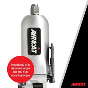 AIRCAT Pneumatic Tools 1320: 3/8-Inch Butterfly Impact Wrench with Built-In Air Inlet100 ft-lbs