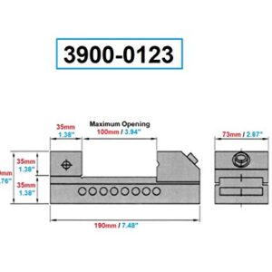 HHIP 3900-0123 3" Parallel Vise Without Slot