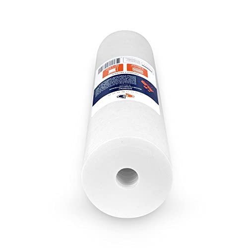 Aquaboon 5 Micron 20" x 4.5" Sediment Water Filter Replacement Cartridge | Whole House Sediment Filtration | COMPATIBLE WITH: AP810-2, SDC-45-2005, FPMB-BB5-20, P5-20BB, FP25B, 155358-43, 8 Pack