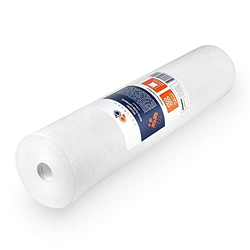 Aquaboon 5 Micron 20" x 4.5" Sediment Water Filter Replacement Cartridge | Whole House Sediment Filtration | COMPATIBLE WITH: AP810-2, SDC-45-2005, FPMB-BB5-20, P5-20BB, FP25B, 155358-43, 8 Pack