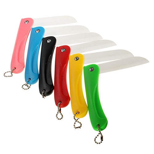 Folding Kitchen Ceramic Knife Colorful Eco-friendly Zirconium Oxide Fruit Ceramic Knife