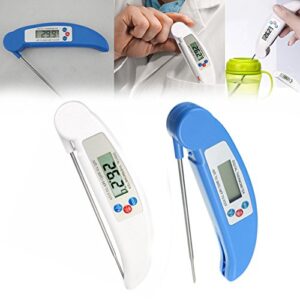 fast folding lcd digital probe thermometer bbq barbecue meat baking thermometer