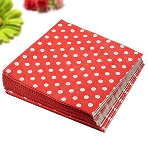 20 PCS Colorful Polka Dots Paper Napkins 2 Layers Party Banquet