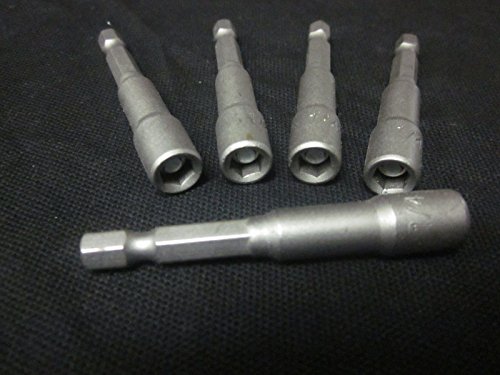 ~ 5 ~ MAGNETIC 2-9/16" NUT DRIVERS SETTERS ~ 1/4" ~ DRIVE HEX SHANK NUTSETTERS