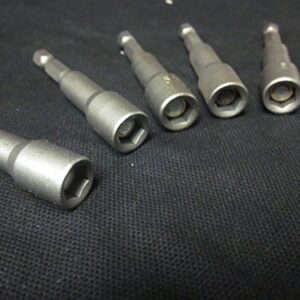 ~ 5 ~ MAGNETIC 2-9/16" NUT DRIVERS SETTERS ~ 1/4" ~ DRIVE HEX SHANK NUTSETTERS