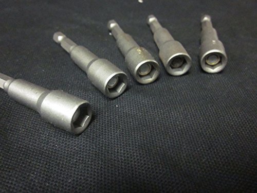 ~ 5 ~ MAGNETIC 2-9/16" NUT DRIVERS SETTERS ~ 1/4" ~ DRIVE HEX SHANK NUTSETTERS