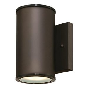 westinghouse lighting 6315600 mayslick one-light led outdoor wall fixture, oil rubbed bronze finish with frosted glass lens,brown