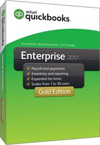 quickbooks enterprise 2017 gold edition, 3-user (1-year subscription)