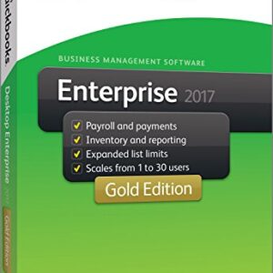 QuickBooks Enterprise 2017 Gold Edition, 3-User (1-year subscription)