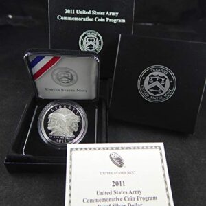2011 p united states army commemorative coin united states army commemorative proof silver dollar coin. $1 proof us mint dcam