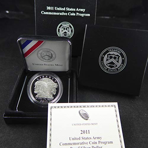 2011 P United States Army Commemorative Coin United States Army Commemorative Proof Silver Dollar Coin. $1 Proof US Mint DCAM