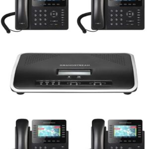 Grandstream UCM6204 IP PBX with 4 FXO + GXP2170 4-UNITS IP Phone