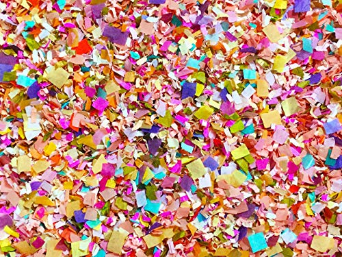 Bright Floral Multicolored Confetti Biodegradable Wedding Confetti Mix Party Decorations Decor Throwing Send Off (75g/2.5oz/1 litre)