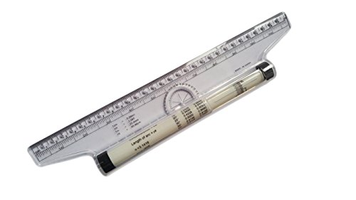 Actopus 12-Inch Plastic Parallel Rolling Ruler 30cm for Architects, Students