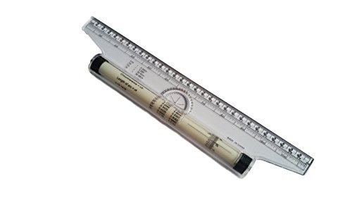 Actopus 12-Inch Plastic Parallel Rolling Ruler 30cm for Architects, Students