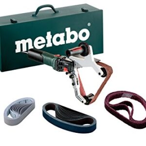 Metabo 7" Variable Speed Pipe/Tube Sander Kit | 1,650-5,500 ft/min | 13.5 AMP w/Lock-on | Accessory set | RBE 15-180 Set