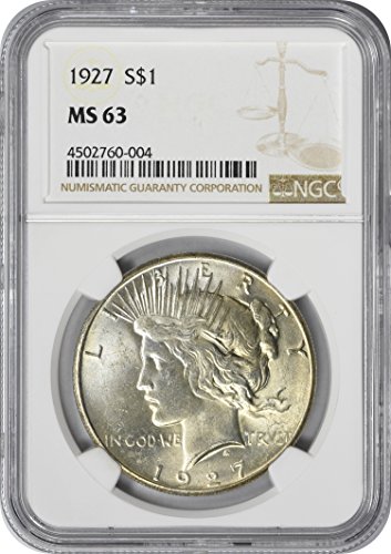 1927 Peace Dollar MS63 NGC