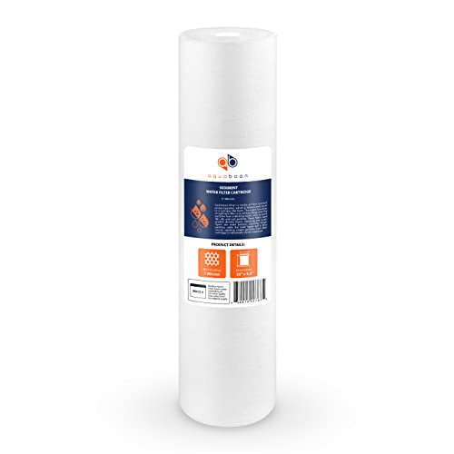 Aquaboon 1 Micron 20" x 4.5" Sediment Water Filter Replacement Cartridge | Whole House Sediment Filtration | Compatible with AP810-2, FPMB-BB5-20, P5-20BB, FP25B, 155358-43, 1 Pack