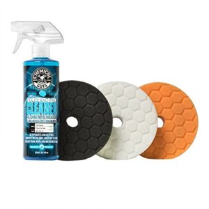 chemical guys bufx702 hex-logic quantum buffing pad sampler kit, 16 fl. oz (4 items) (5.5 inch fits 5 inch backing plate)