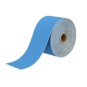 3m stikit blue abrasive sheet roll, 36217, no hole, 2.75 in x 20 yd, 80+ grade, automotive sanding roll sandpaper for coating removal, body repair, auto sanding