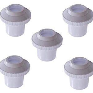 ATIE Pool Spa SP1421E Directional Hydrostream Jet Insider Fitting with 1-Inch Opening Eyeball and 1-1/2 Inch Slip Replace Hayward Hydrostream SP1421E Fitting (5 Pack)