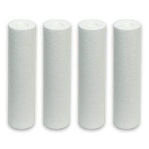 cfs whole house water filter, 5 micron sediment carbon filter for cleaner water at home, 4 pack