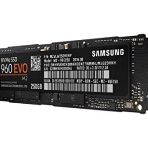 Samsung 960 EVO Series - 250GB PCIe NVMe - M.2 Internal SSD (MZ-V6E250BW)