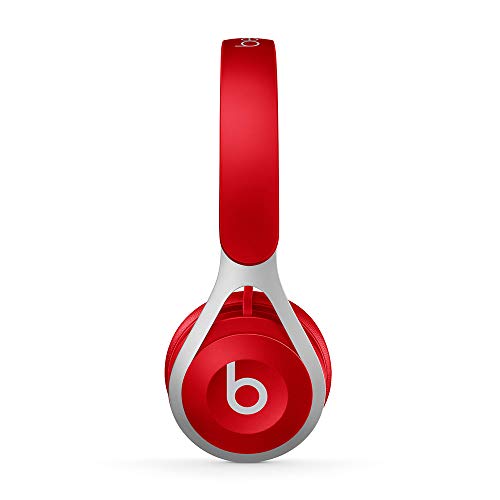 Beats EP Wired On-Ear Headphones - Battery Free for Unlimited Listening, Built in Mic and Controls - Red