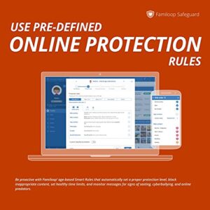 Parental Control Software - Familoop Safeguard. 3 devices 1 month licence. Porn blocker, Internet filter & screen time control for your kids..