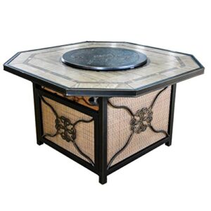 Stanbroil Rust-Free Cast Aluminum Fire Pit Burner Cover - Lazy Susan for Agio and TK Classics