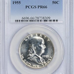 1955 Franklin Half Dollar, PR66, PCGS