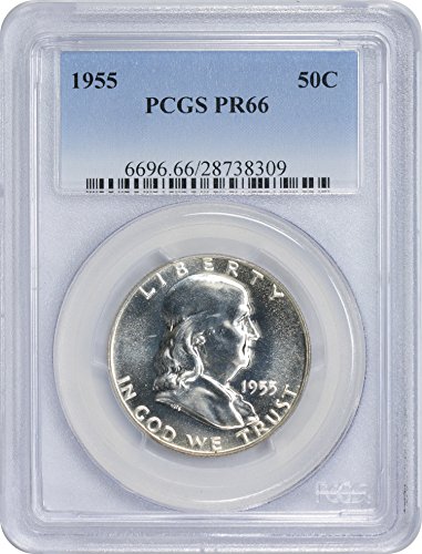 1955 Franklin Half Dollar, PR66, PCGS