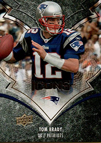 2008 Upper Deck Icons #58 Tom Brady New England Patriots NFL Football Card NM-MT