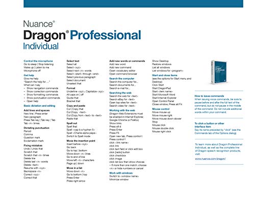 Dragon Professional Individual 15, Upgrade from Dragon Professional 12 or 13 or DPI 14, Dictate Documents and Control your PC – all by Voice, [PC Disc]